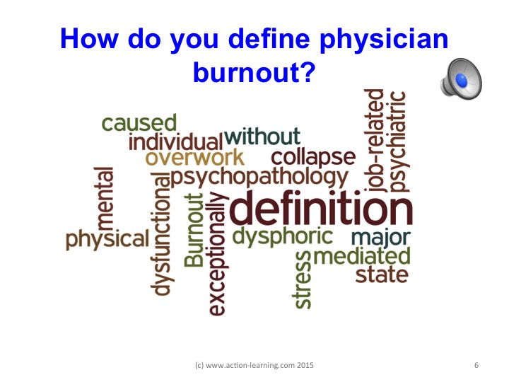 physician burnout defined