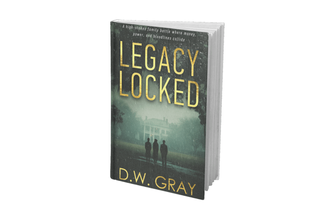 Read my new psychological thriller:  Legacy Locked; A high-stakes family battle where power, money and bloodlines collide